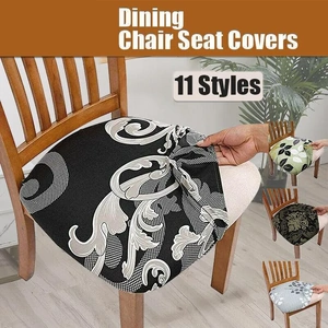 Stretch Dining Chair Seat Covers Removable Seat Cushion Slipcovers Protector