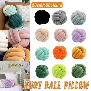 Three-Strand Braided Round Pillow Sofa Cushion Decorative Pillow for Living Room
