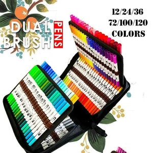 12-120 Watercolor Brush Pen Set Artist Sketch Marker