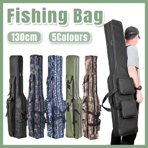 130cm Big Belly Fishing Tackle Bag Rod Storage Carry Case Outdoor Fishing Bag