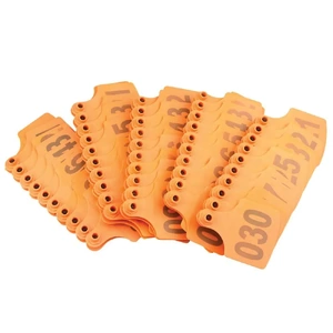 1-100 Cattle Number Ear Tag 6x7cm Set