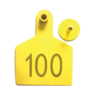 1-100 Cattle Number Ear Tags 7.5x10cm Set