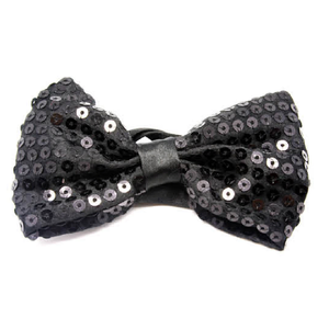 GLITTER SEQUIN BOW TIE Costume Fancy Dress Dance Fancy Shiny Party Bowtie