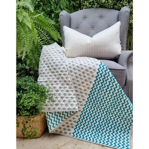 GOTS Certified Organic Cotton Reversible Baby Quilt (100x120cm)