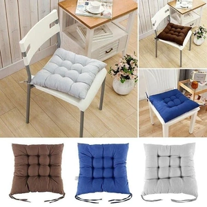Soft Chair Cushion Pad for Indoor Outdoor Seating Square Seat Cover 35 by 35cm