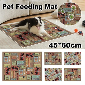 Waterproof Pet Floor Mat Carpet For Dog Cage Feeding Area Anti Slip Washable
