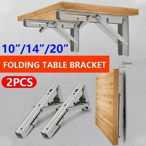 10-20" Heavy-Duty Stainless Steel Folding Table Bracket 200Kg Load