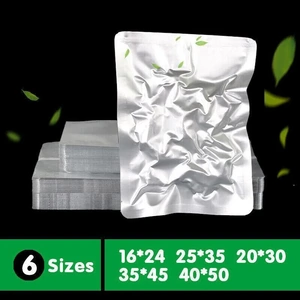 100/200X Aluminum Foil Heat Seal Mylar Food Vacuum Bags 6 Sizes