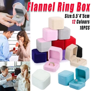 10X Flannel Ring Jewelry Earring Ring Jewelry Boxes Exquisite Gift Organizer