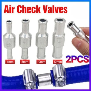 2X 6/8/10/12Mm One Way Non Return Check Valve Air Fuel Petrol Diesel Oil Vacuum