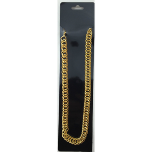 BIG NECKLACE 50cm Pimp Costume Party Fancy Dress Gangster Chain Jewellery