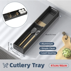 Kitchen Cabinet Drawer Cutlery Tray Utensil Organiser Insert Divider Storage