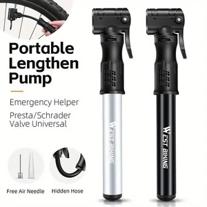 Portable Bicycle Pump Mini Inflatable Tube Pump Tire Inflator for Bike Cycling