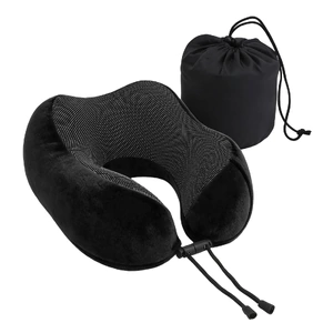 Wanderlite Travel Pillow for Airplanes Memory Foam Neck Pillows for Traveling, Soft & Washable Cover with Storage Bag, Portable Plane Accessories for
