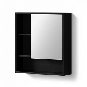 Bathroom Mirror Cabinet Mirrored Medicine Adjustable Shelf Wall Mounted 560mm