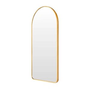 Wall Arch Mirror Arc Aluminum Frame Bathroom GOLD
