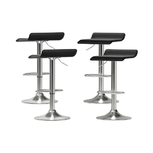 4x Bar Stools Faux Leather Chair