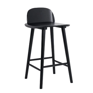 Wooden Bar Stool Dining Chair Ash Wood ELISE