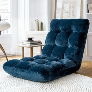 Floor Lounge Sofa Bed Flannel Fabric