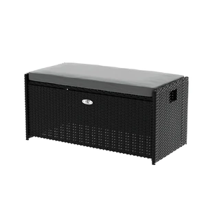 Outdoor Storage Bench Box Wicker Garden Sheds Tools Cushion Patio Furniture
