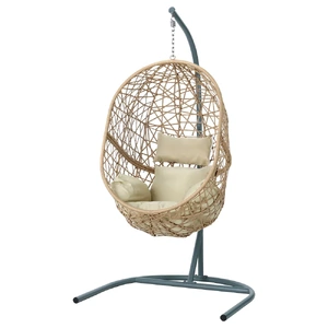 Outdoor Egg Swing Chair Wicker Rattan Furniture Pod Stand Cushion
