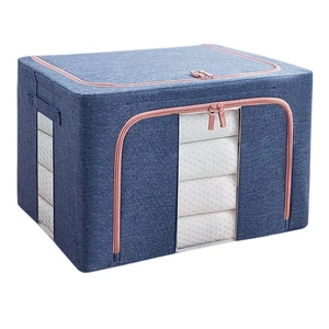 100L Cloth Storage Box Closet Organizer Storage Bags Clothes Storage Bags Wardrobe Organizer Idea