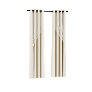 2 x 132 x 213 cm Blockout Sheer Curtains