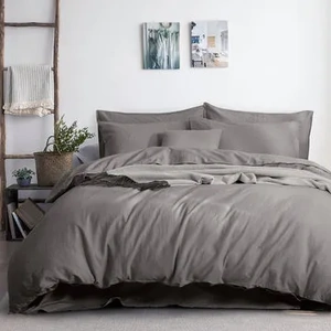 luxurious linen cotton quilt cover set king
