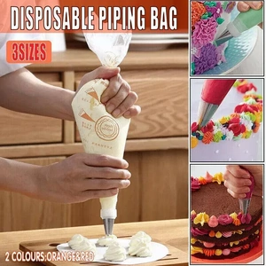 100-200Pcs Disposable Piping Bags For Cake Decor Icing Frosting Piping Nozzles