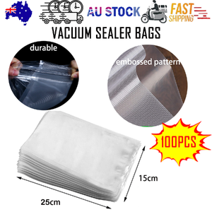 100X Vacuum Sealer Bags Precut Food Storage Saver Heat Seal Cryovac BPA-Free