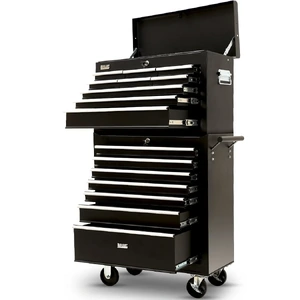 BULLET Pro 16 Drawer Tool Box Cabinet Chest Storage, Toolbox Garage Organiser Set