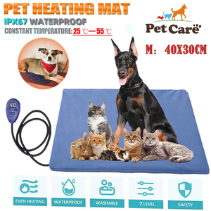 Electric Pet Heat Pad: Waterproof Heating Mat for Cat Dog Bed | Chew Resistant