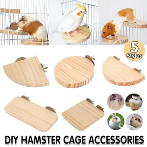 Hamster Parrot Play Stand Jump Platform Squirrel Cage Accessories Gear Pet Toy