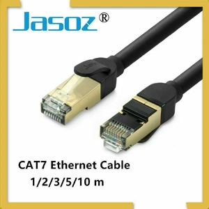Jasoz Network Lan Cat7 Rj45 Cord Ethernet Shielded Cable Patch Lead 1-10M