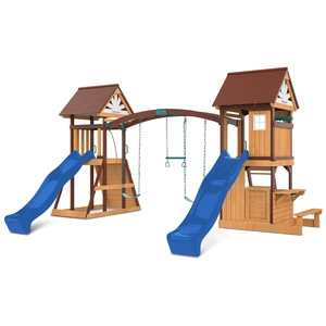 Lifespan Kids Armadale Swing Set & Play Centre with Two 2.2m Slide
