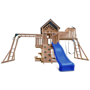 Lifespan Kids Kensington Swing Set, Monkey Bars & Play Centre with 2.2m Slide