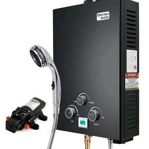 Thermomate Portable Gas Outdoor Camping Hot Water Heater System, with 12V Pump, Shower Head