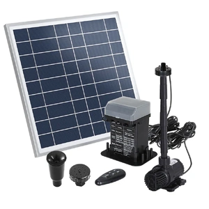 Solar Pond Pump with Battery Kit LED Lights