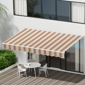Retractable Folding Arm Awning Motorised Sunshade 3Mx2.5M