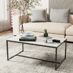 Elegant Heavy Duty Stone Coffee & Side Table