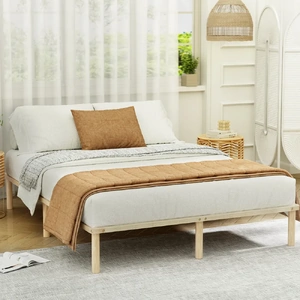 Bed Frame Size Wooden Base Mattress Platform Timber Pine AMBA