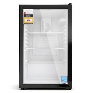 Devanti Bar Fridge Glass Door Mini Fridge Countertop Cooler