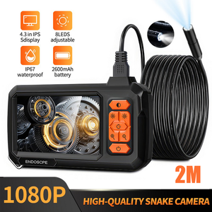8mm Lens Industrial Endoscope 1080P Digital Borescope Inspection Camera LED Lamp