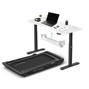 LSG Pacer M5 with Dual Motor Automatic Standing Desk in /Black and Cable Management