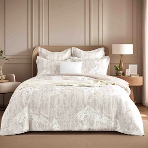 Panache Wood Jacquard Quilt Cover Set by Renee Taylor