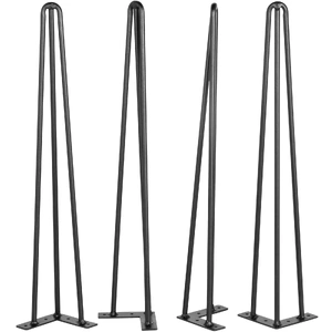 VEVOR Hairpin Table Legs , DIY Desk Table Legs 3 Rods Heavy Duty