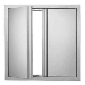 VEVOR BBQ Access Door, Double Outdoor Kitchen Door, Stainless Steel Flush Mount Door, Wall Vertical Door with Recessed Handles , for BBQ Is