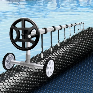 Aquabuddy Pool Cover 600 Micron w/ Roller 4m Swimming Pools Solar Blanket
