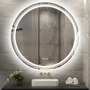 LED Bathroom Mirror Anti-fog Circle Backlit HD