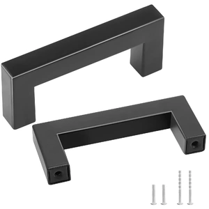 VEVOR Cabinet Pulls, 76 mm Center to Center Slim Square Kitchen Cabinet Drawer, Stainless Steel Modern Kitchen Cupboard Door Handles